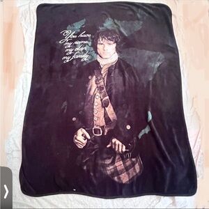 Outlander Jamie Frasier plush 60X45 character fleece blanket